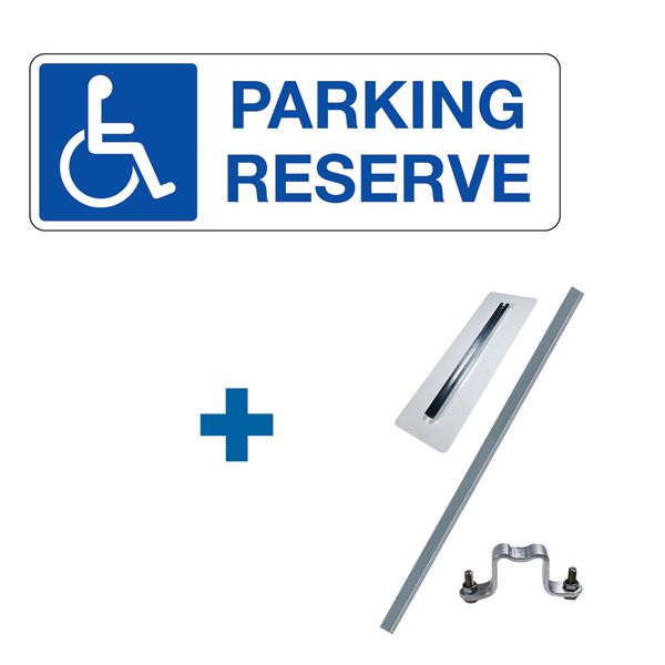 Kit panneau Parking réservé handicapés