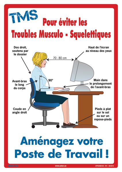 Poster prévention des Troubles Musculo-Squelettiques