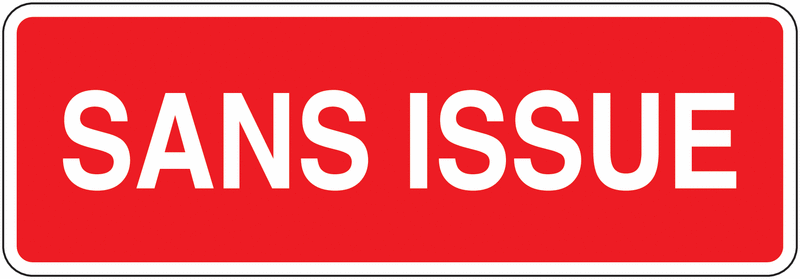 Panneau ISO 7010 incendie avec texte Sans issue