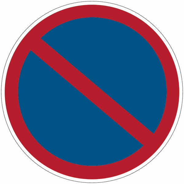 Panneau ISO 7010 Stationnement interdit