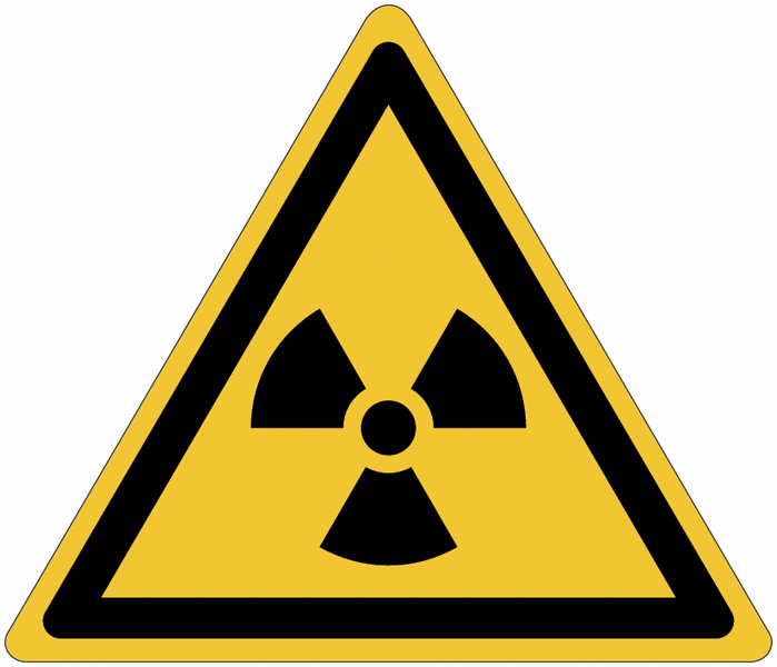 Panneau ISO 7010 Danger matières radioactives ou radiations ionisantes