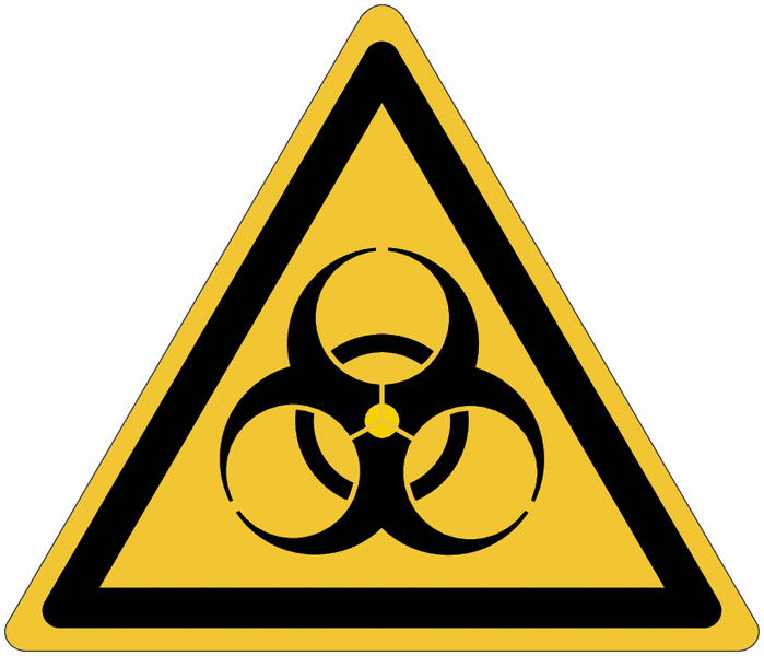 Panneau ISO 7010 Danger risque biologique