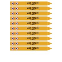 Marqueurs de tuyauterie CLP Signals Gaz