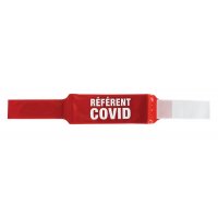 Brassard rouge microprisme "Référent COVID"