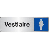 Plaque rectangulaire Vestiaire Femmes