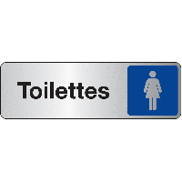 Plaque rectangulaire Toilettes femmes