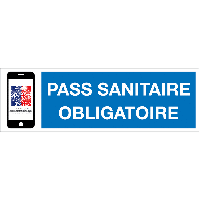 Panneau Signalisation Pass sanitaire