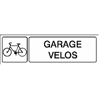 Plaque gravée Garage Velos