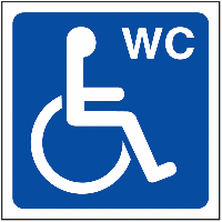 Pictogramme Handicapé WC