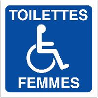 Pictogrammes Toilettes Femmes handicapées