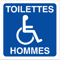 Pictogrammes Toilettes Hommes Handicapés