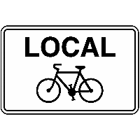 Panneau en PVC avec texte Local vélos