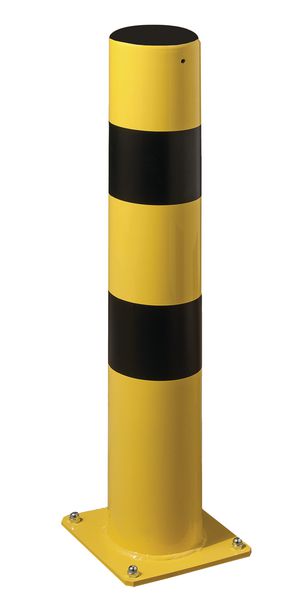 Poteaux de protection jaune et noir