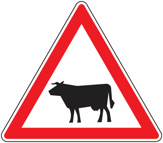 Panneau Aluminium Passage de vaches