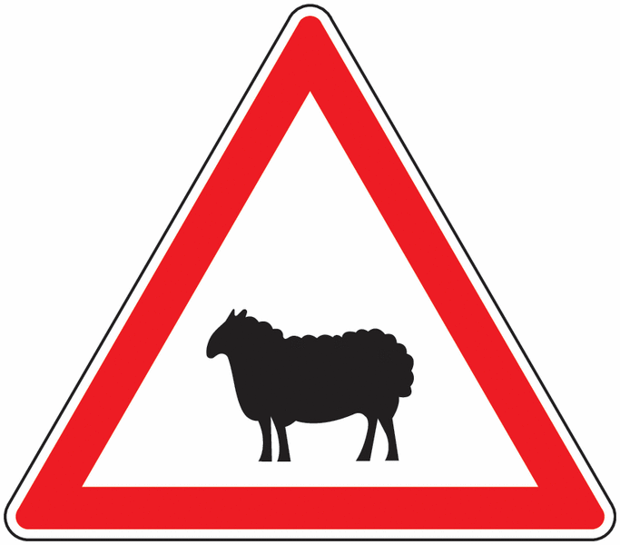 Panneau Aluminium Passage de moutons