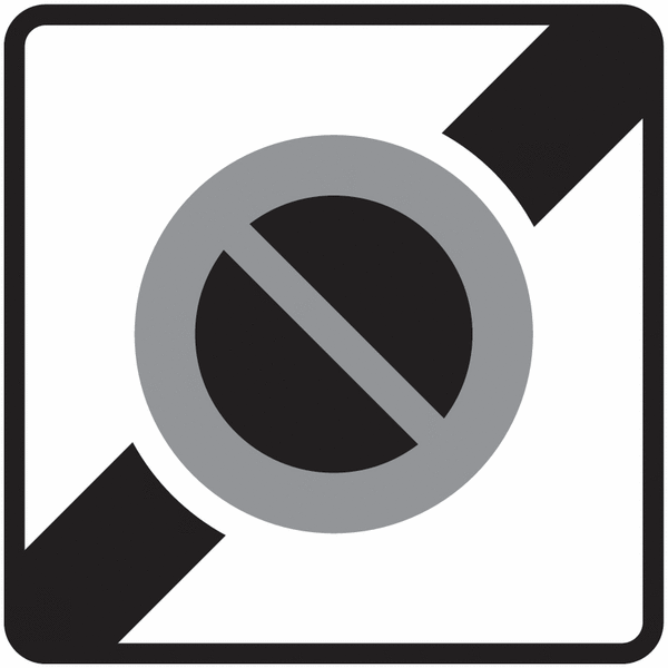 Panneau Alu Fin zone stationnement interdit