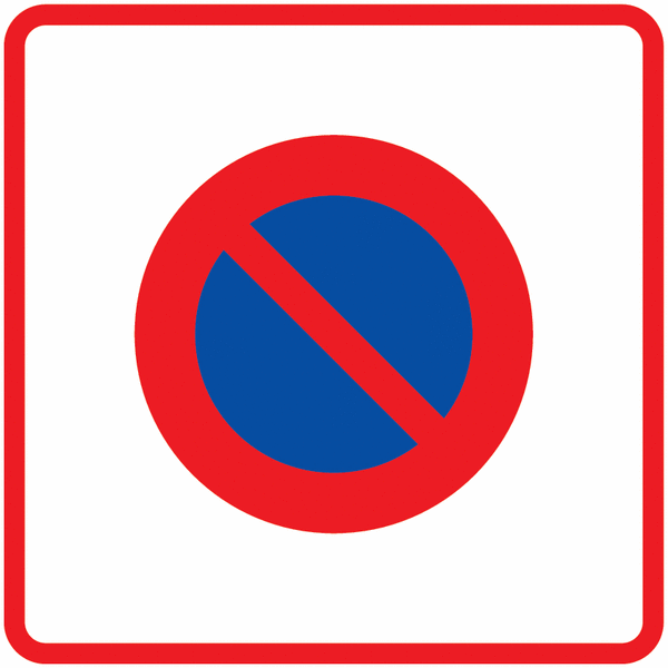 Panneau Alu Zone de stationnement interdit