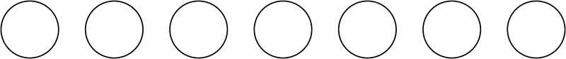 Bande 7 cercles Ø 100 mm ou 4 Ø 180 mm