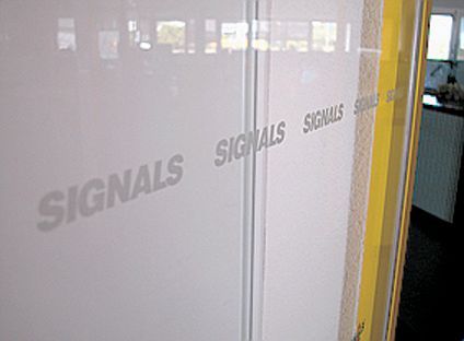4 bandes autocollantes surface vitrée personnalisables