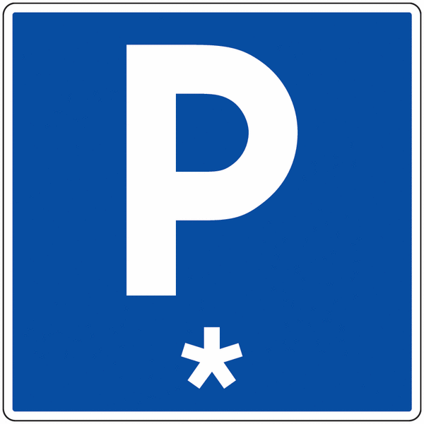 Panneau PVC Parking + personnalisation
