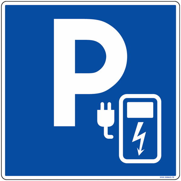 Panneau Alu/PVC/Alu parking borne recharge électrique