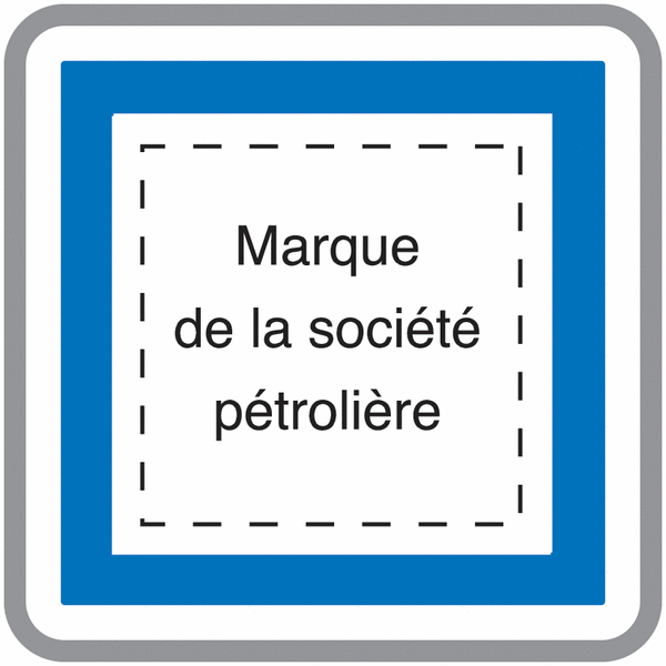 Panneau Alu Marque distribution carburant