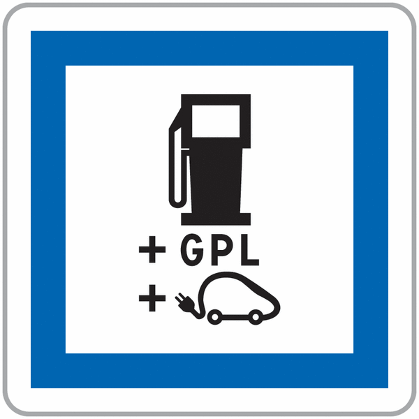 Panneau Aluminium Carburant/GPL/Véhicules électriques