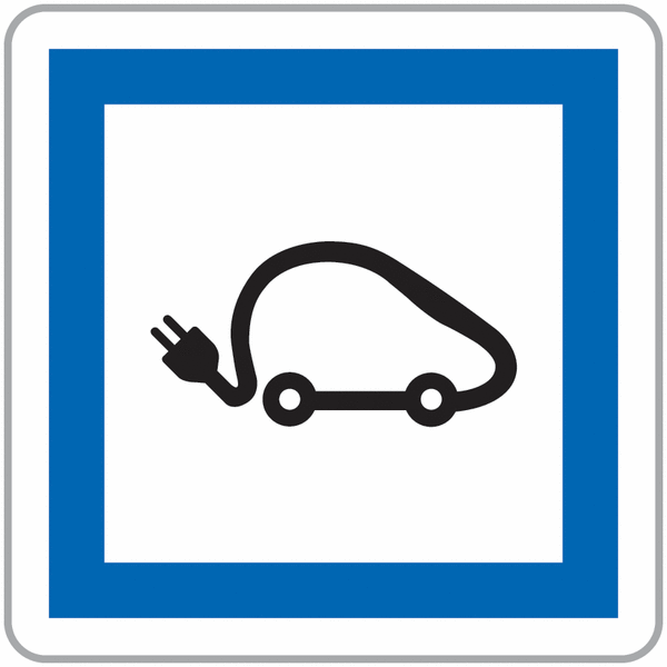 Panneau Aluminium Poste recharge véhicules électriques