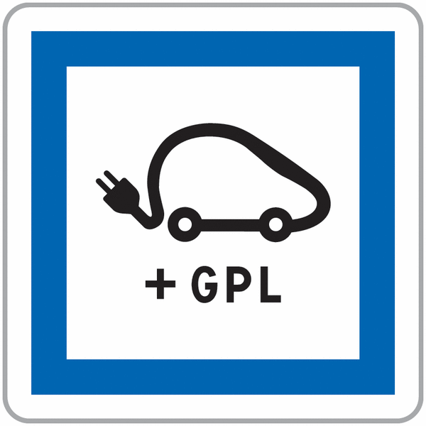 Panneau Aluminium Recharge véhicules électriques/GPL