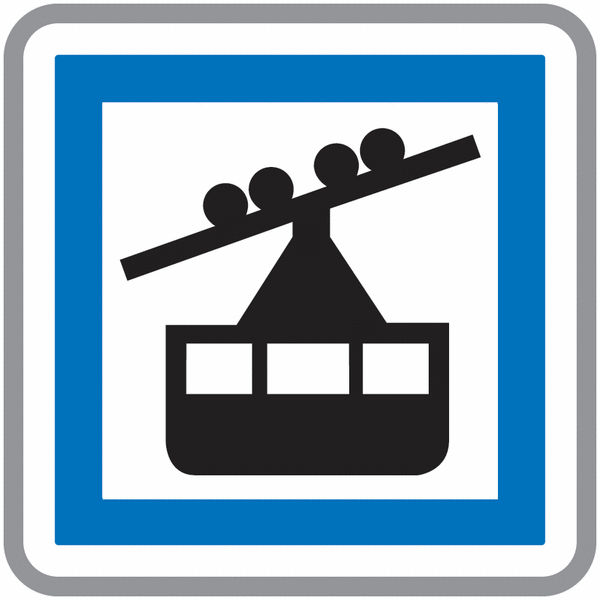 Panneau Alu Gare téléphérique
