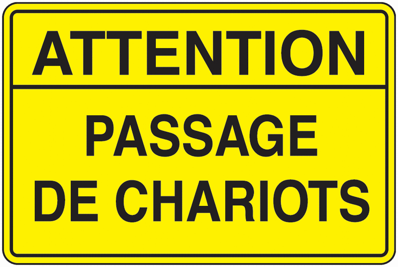 Panneau PVC Passage de chariots