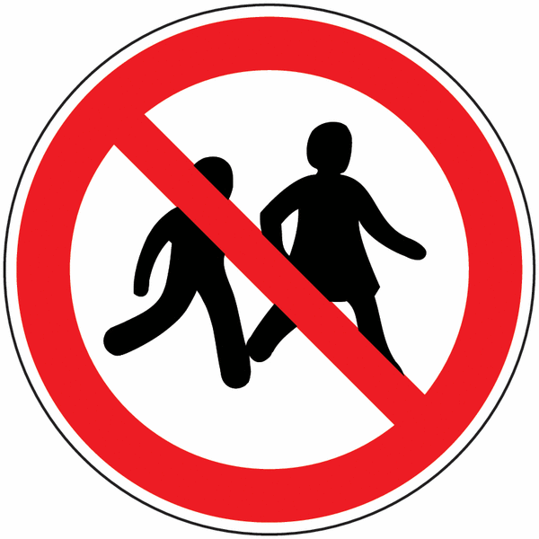 Panneaux enfants interdits
