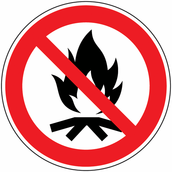 Panneaux feu de camp interdit