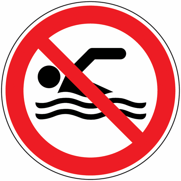 Panneaux ne pas nager