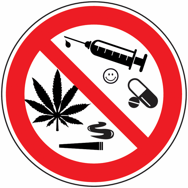 Panneau consommation médicament cannabis interdit