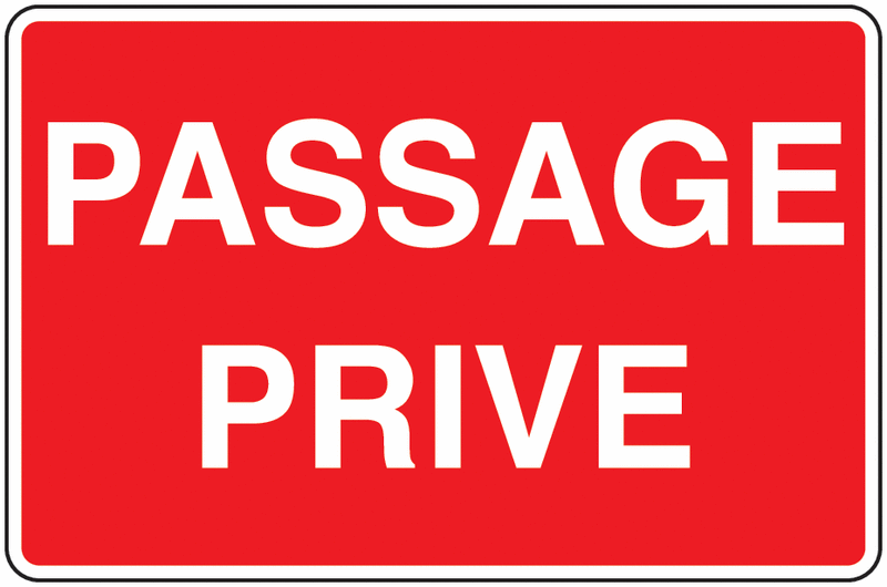 Panneau PVC Passage privé