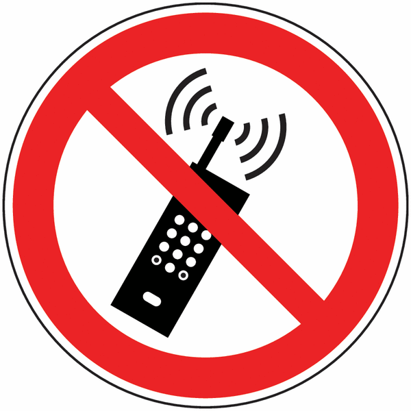 Panneau Alusign Téléphone portable interdit