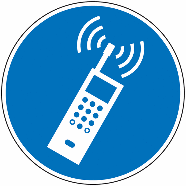 Panneau ou autocollant Téléphone mobile autorisé