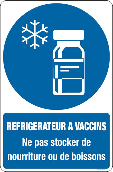 Panneaux réfrigérateur à vaccin ne pas stocker