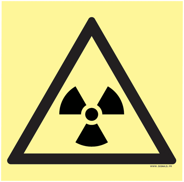 Panneau Risques radioactifs