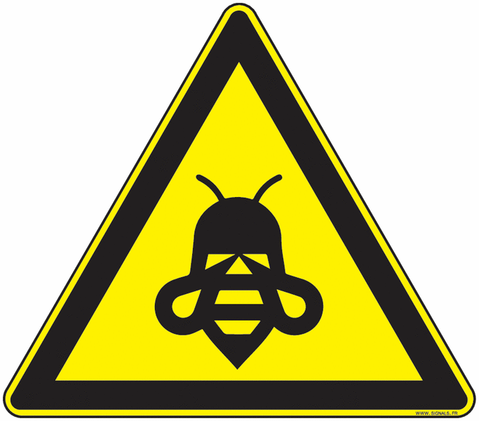Panneaux Attention abeilles