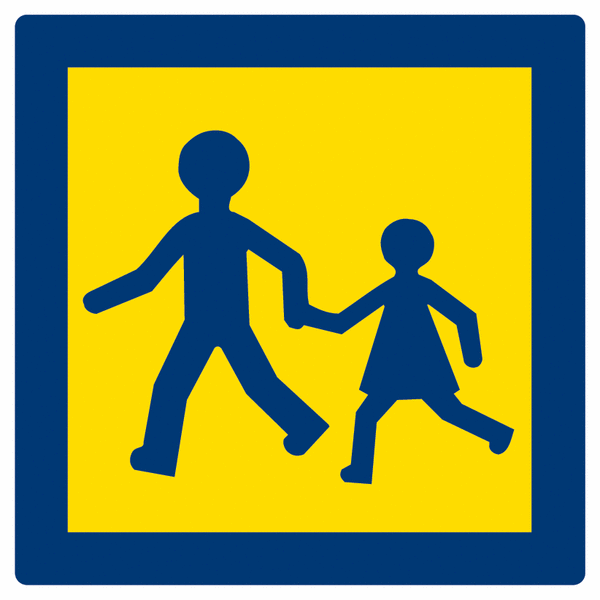Panneau rétroréfléchissant Transport d'enfants