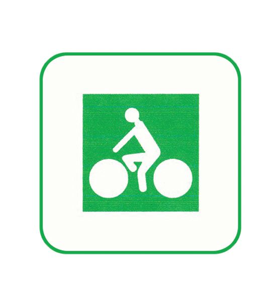Panneau de jalonnement des pistes cyclables Picto seul