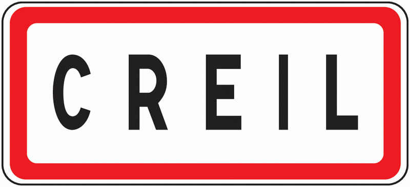 Panneau d'entrée d'agglomération 1 ligne