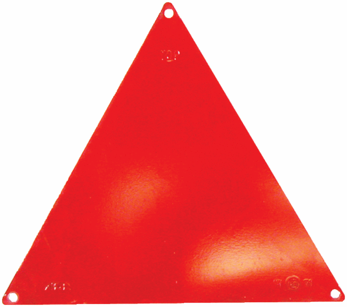 Catadioptre triangle alu côté 160 mm