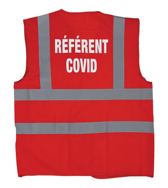 Gilet de sécurité marquage "Référent COVID"