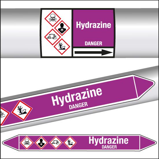 Marqueurs de tuyauterie CLP Hydrazine