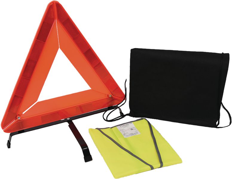 Kit urgence pour véhicule avec accessoires de sécurité