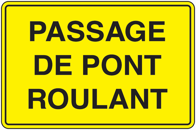 Panneau PVC Passage pont roulant