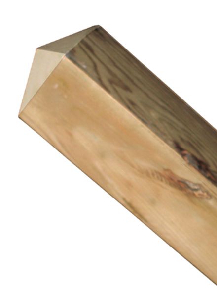 Mât en bois pour flèche de sentier L 95 x l 95 mm